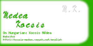 medea kocsis business card